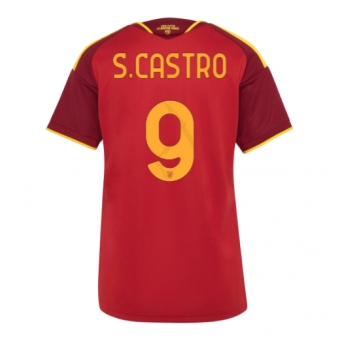 AS Roma Santiago Castro #9 Maglia Gara Casa Repliche 2026-27 Donna Maniche Corte